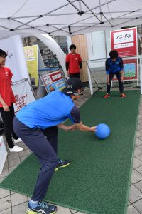 ユニバーサルスポーツコーナー「ゴールボール体験会」