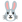 :うさぎの顔: